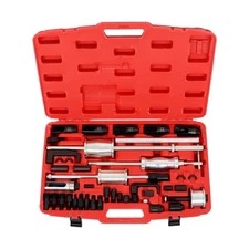 Engine Fuel Injector Extractor Slide Hammer Puller Adapter Tool Kit 40 Pieces