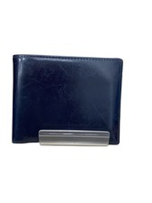 ETTINGER Men's Navy Blue Leather Bi-fold Wallet