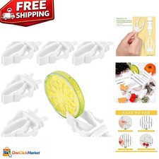 Compact 6-Piece Bird Cage Feeder Clips - Perfect for Parrots  Cockatiels