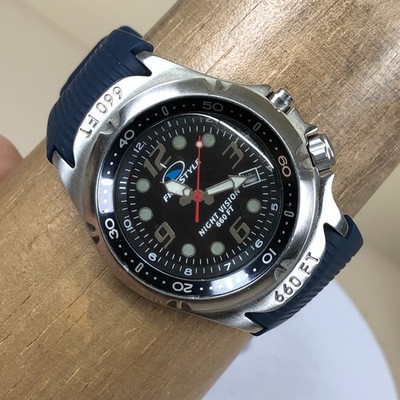 Freestyle Hammerhead Unisex 754 Diver Night Vision Silicone Quartz 44mm Watch 8''