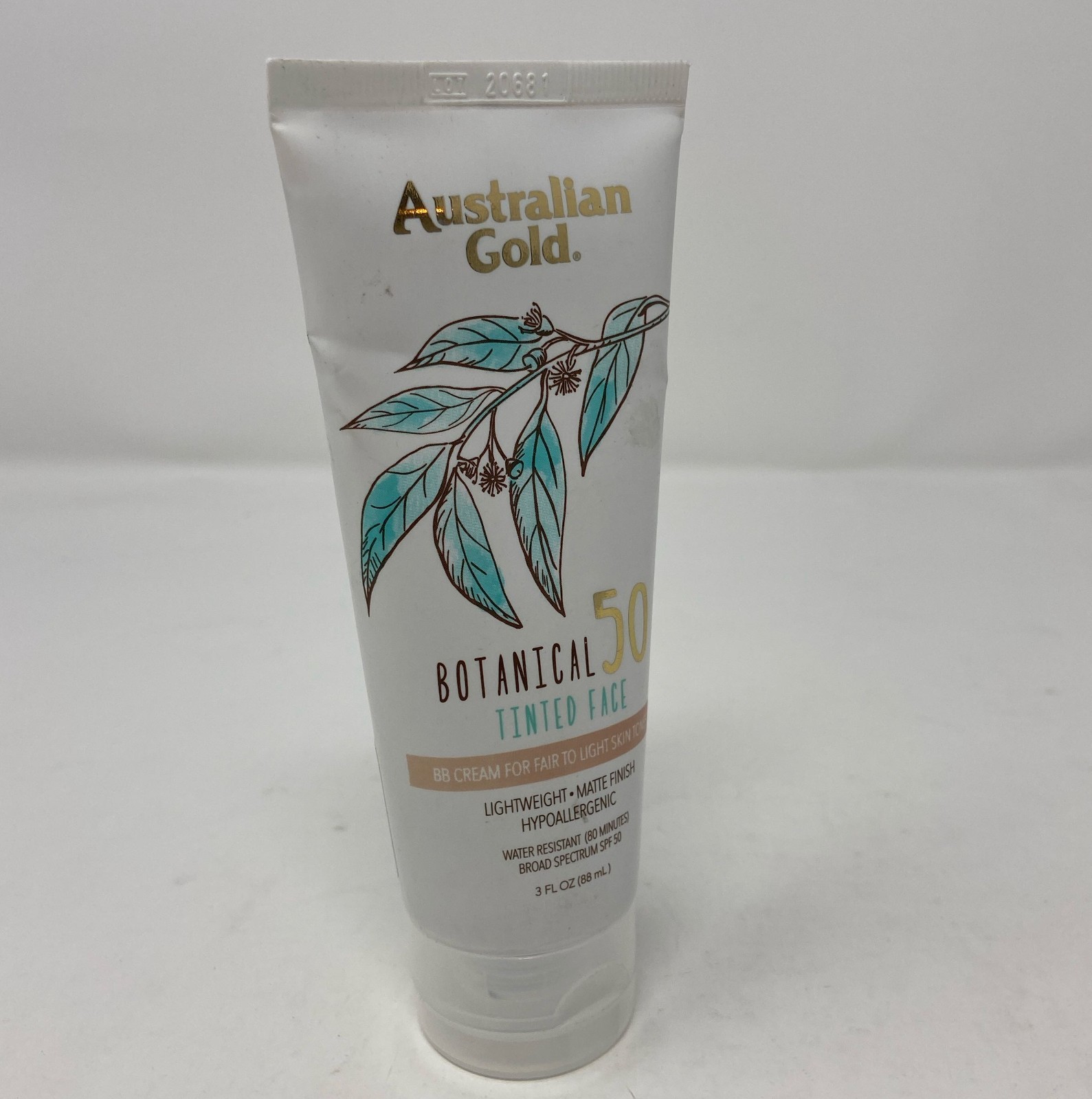 Australian Gold Botanical Tinted Face Mineral Sunscreen SPF 50 - Fair to Light