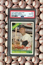 2015 HERITAGE RED INK AUTO#OC ORLANDO CEPEDA GEM MINT PSA 10 ( LOW POP 4) 1