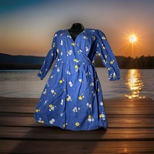 Old Navy Womens Wrap Dress Waist-Defined Plus-Size Front Floral size XL boho