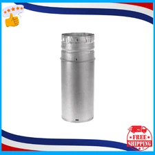 4in. Diameter Pellet Vent Pipe Adjustable Length 12in Slides 3in. to 10in. Steel