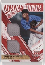 2019 Elite Extra Edition Dual Prospect Materials Red 27/49 Triston McKenzie 0a3