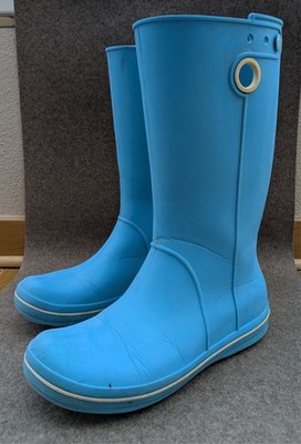CROCS DAMEN GUMMISTIEFEL CROCBAND JAUNT GR. W9  TÜRKIS