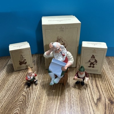 Hallmark Christmas The Toymaker Hand Painted Fine Porcelain Figurine Santa