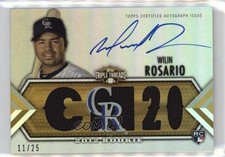 2012 Triple Threads Future Phenoms Auto Relics Gold 11/25 Wilin Rosario #113 1u6