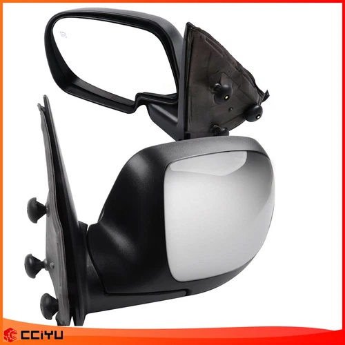 ?Chrome Heated Power Side View Mirrors Left&Right Pair For 99-02 Chevy GMC Truck