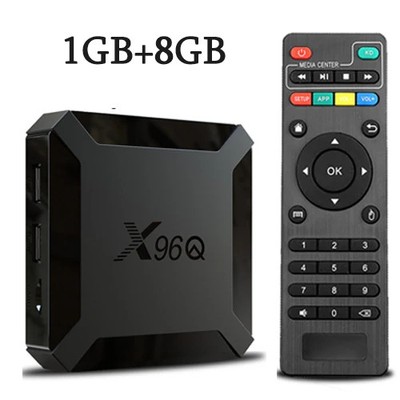 Hot X96Q Android 10.0 Fast Smart TV BOX 2GB 16GB Allwinner H313 Quad Core 4K