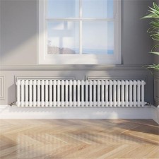 Traditional Colosseum Double Bar Column Radiator White 300x1460mm 32 Tubes