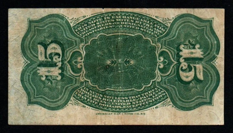 1869-1875 15c 4th Issue COLUMBIA VF+ Fractional Currency! - Image 2 of 2