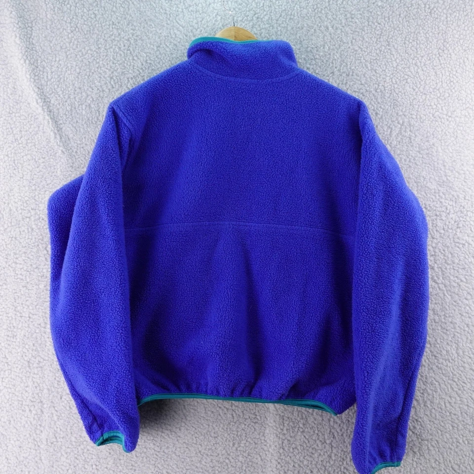 Sudadera Pullover Vintage REI Polar Azul Teal Cuarto Cremallera Para Hombre Pequeña Hecha en EE. UU. Foto 2 de 4