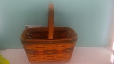 1991 Longaberger Easter Spring Basket with Si...