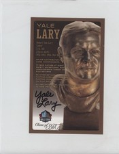 Pro Football Hall of Fame Bronze Bust Postcards 117/150 Yale Lary Auto HOF md3