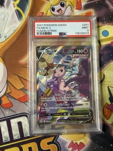 Mew V (Alternate Full Art) 251/264 Swsh08: Fusion Strike PSA 9