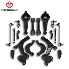 Front Lower Control Arm w/Ball Joint Tierod Sway Bar For 2010-2013 Mazda 3 18PCS