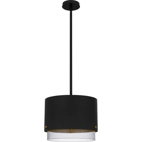 Matte Black Three Light Pendant from the Elio Collection - Picture 2 of 6