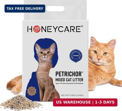 HONEY CARE Petrichor Mix Cat Litter I Tofu Cat Litter I Nature Plant-Based Pelle