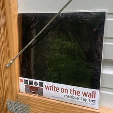 10 Pack DCI Write On Wall Chalkboard Squares 4 Sheets Per Pack