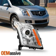 Fit 10-15 Cadillac SRX Chrome HID DRL Right Passenger Side Projector Headlights