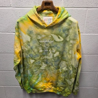 Camp High Collective 'GIORGIO BALDI' Cotton Tie Dye Pullover Hoodie 26x32 L