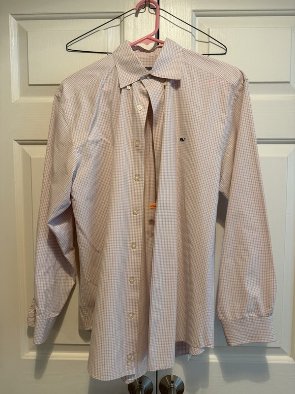 Vineyard Vines Whale Shirt Mens S Oxford Button Down Preppy Whale Cotton