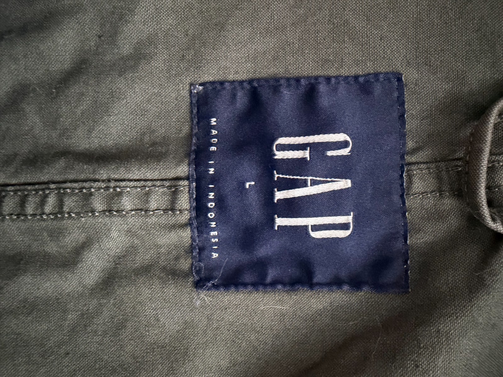 GAP Men’s Large Solid Green Long Jacket – Casual … - image 7