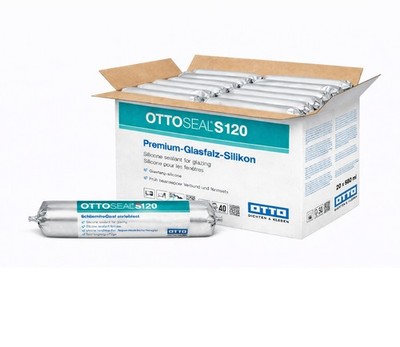20x OTTOSEAL S120 580ml Glasfalz Silikon für Holzfenster Profilglas Fugen Metall