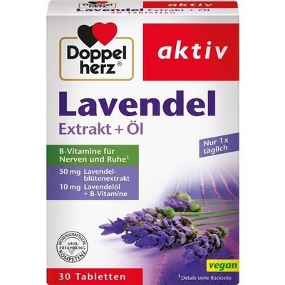 DOPPELHERZ Lavendel Extrakt+Öl Tabletten, 30 St PZN 11174275