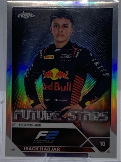 2023 Topps Chrome Formula 1 - F2 Drivers Isack Hadjar #77 Refractor (RC)