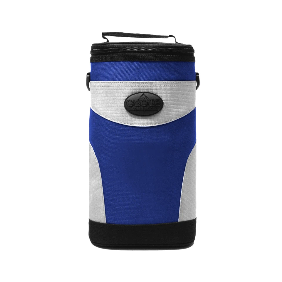 PROACTIVE SPORTS 4-To-Go Zippered Soft Golf Beverage Cooler with Shoulder Strap and Clip - Blue