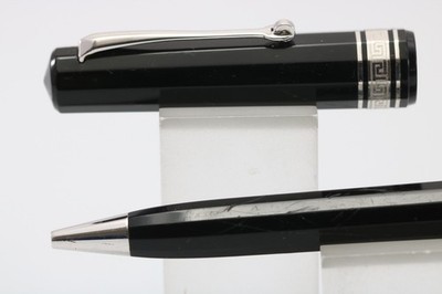 Vintage OMAS Italiana Art Deco Certified Edition Paragon Schwarz Kugelschreiber