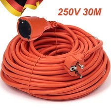 Verlängerungskabel Stromkabel 30m Garten Kabel Verlängerung IP44 Orange