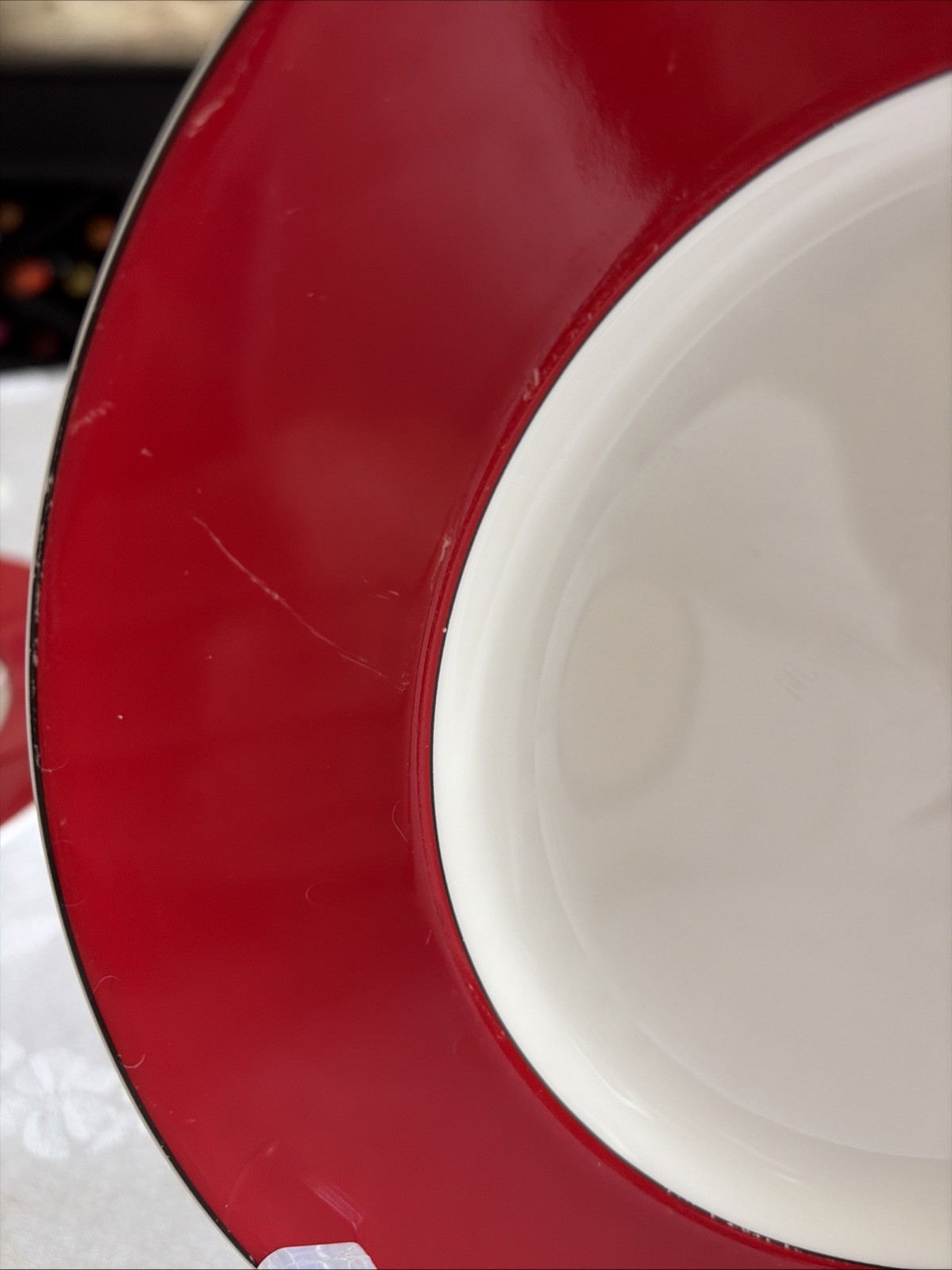 Kate Spade LENOX Rutherford Circle Red Luncheon Plates (2) 9 1/2" Moderate Use thumbnail 9