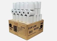 3-1/8" x 230' THERMAL POS RECEIPT PRINTER ROLL PAPER BPA FREE USA 50 ROLLS 55GSM