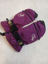 Scott Girls Ski Gloves Size L Mittens Purple White