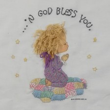 CM Betsey Clark Crewel Picture Kit ‘N God Bless You 1977 Kit 7916 Complete