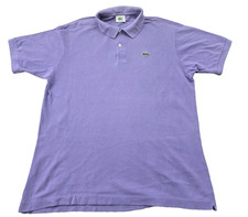 Polo viola da uomo Lacoste manica corta taglia L cotone piqué[1][2]