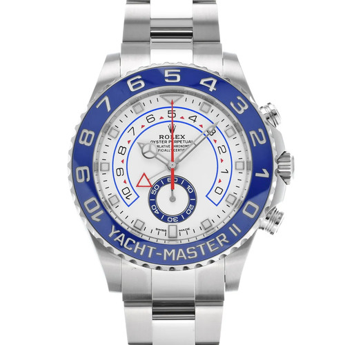 Rolex Yacht-Master II 116680 44mm Stainless Steel White Wristw...