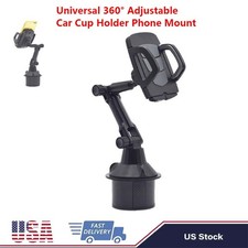 Car Cup Holder Phone Mount 360 Degree Rotatable Adjustable Height Universal US