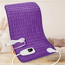 Electric Heating Pad For Back Pain & Cramps Relief 12"x24"6 Level Auto Shut Off