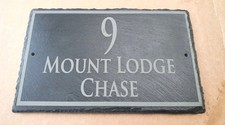 Personalised Slate House Sign Plaque Name House Door Gate Farm .