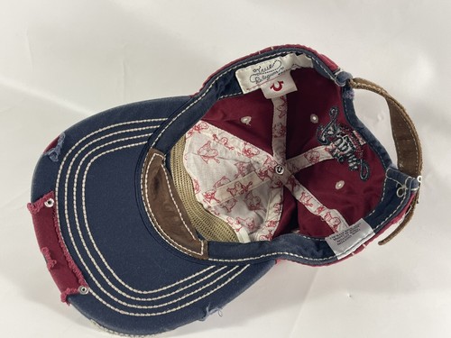 Rare Vintage True Religion Hat Cap Buddha XXX Distressed Adjustable Embroidered - Picture 10 of 14