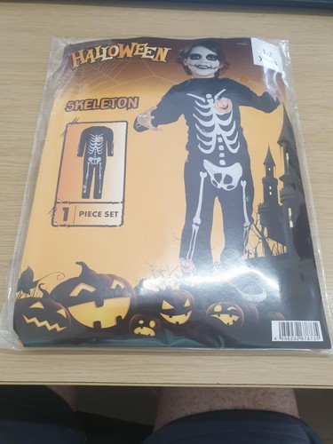 Kids Halloween SKELETON Costume - 1 Piece Set 1-2 Years JUST £6.49 FREE POST - Picture 7 of 12
