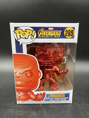 Funko Chrome Thanos Funko Pop Marvel Avengers Infinity War Red