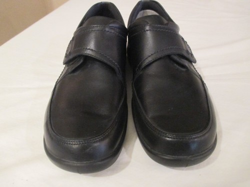 Ecco Schuhe Damen 40 / 9 schwarz Leder Komfortriemen Halbschuh Karriere flach Mokassinnaht - Bild 3 von 11