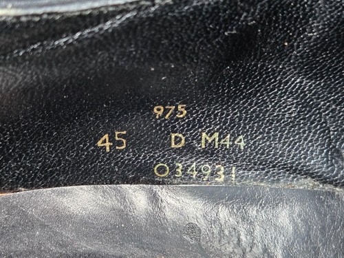 Brooks Brother England 975 Wingtip Black Leather Sz 44 D EUR 10 US - Picture 11 of 15
