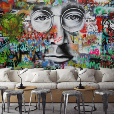 3D Doodle Glasses Man G17833 Wallpaper Wall Murals Removable Self-adhesive Honey