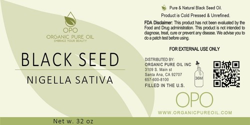 32 OZ BLACK SEED OIL NIGELLA SATIVA 100% PURE ORGANIC COLD PRESSED UNREFINED - Picture 2 of 2